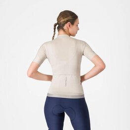 CASTELLI Rövid ujjú kerékpáros mez - ESPRESSO 2 W - elefántcsont
