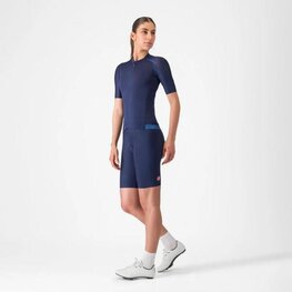 CASTELLI Rövid ujjú kerékpáros mez - ESPRESSO 2 W - kék