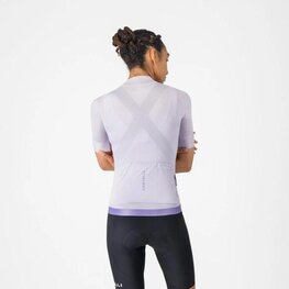 CASTELLI Rövid ujjú kerékpáros mez - ESPRESSO 2 W - lila