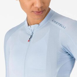 CASTELLI Hosszú ujjú kerékpáros mez nyári - ESPRESSO 2 W - kék