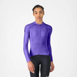 CASTELLI Hosszú ujjú kerékpáros mez nyári - ESPRESSO 2 W - lila