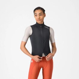 CASTELLI Kerékpáros mellény - ESPRESSO 2 W - fekete
