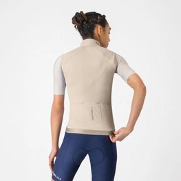 CASTELLI Kerékpáros mellény - ESPRESSO 2 W - bézs