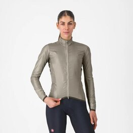 CASTELLI Kerékpáros szélálló dzseki - ARIA SHELL 2 W - bézs