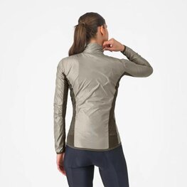 CASTELLI Kerékpáros szélálló dzseki - ARIA SHELL 2 W - bézs