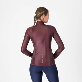 CASTELLI Kerékpáros szélálló dzseki - ARIA SHELL 2 W - bordó