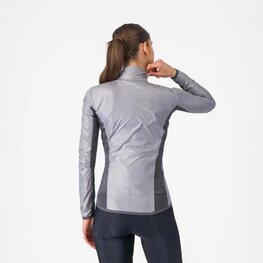 CASTELLI Kerékpáros szélálló dzseki - ARIA SHELL 2 W - ezüst