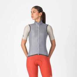 CASTELLI Kerékpáros mellény - ARIA 2 W - ezüst