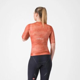 CASTELLI Rövid ujjú kerékpáros mez - RACE 8S W - piros