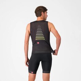 CASTELLI Ujjatlan kerékpáros mez - FREE SPEED 3 TOP - fekete