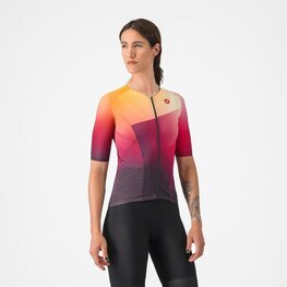 CASTELLI Rövid ujjú kerékpáros mez - FREE SPEED 3 W RACE TOP - színes