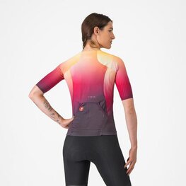 CASTELLI Rövid ujjú kerékpáros mez - FREE SPEED 3 W RACE TOP - színes