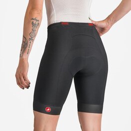 CASTELLI Rövid kerékpáros nadrág kantár nélkül - TRI W SHORT - fekete