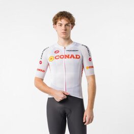 CASTELLI Rövid ujjú kerékpáros mez - GIRO109 RACE 8S - fehér