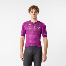 CASTELLI Rövid ujjú kerékpáros mez - GIRO109 RACE 8S - ciklámen