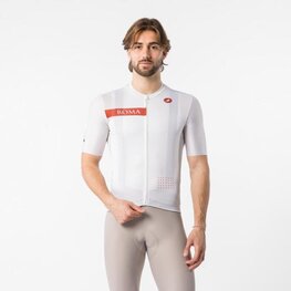 CASTELLI Rövid ujjú kerékpáros mez - GIRO109 ROME - fehér/piros