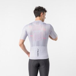 CASTELLI Rövid ujjú kerékpáros mez - GIRO109 MILAN - ezüst