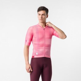 CASTELLI Rövid ujjú kerékpáros mez - GIRO109 ESPRESSO 2 - rózsaszín
