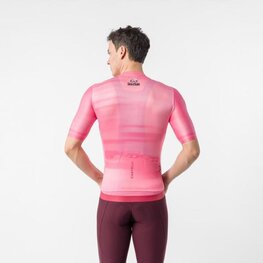 CASTELLI Rövid ujjú kerékpáros mez - GIRO109 ESPRESSO 2 - rózsaszín