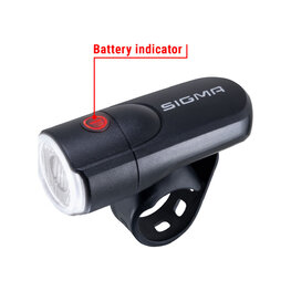 SIGMA SPORT első lámpa - AURA 30 - fekete