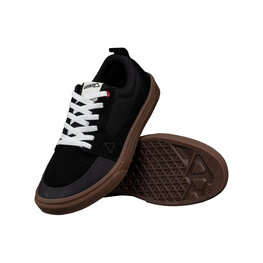 LEATT Kerékpáros cipő - FLAT 1.0 - fekete/barna