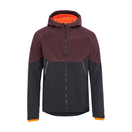 VAUDE Kerékpáros szélálló dzseki - QIMSA SOFTSHELL - bordó/fekete