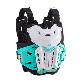 LEATT hát- és mellkasvédő - CHEST PROTECTOR 4.5 WOMEN - fekete/fehér/zöld