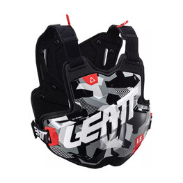 LEATT hát- és mellkasvédő - CHEST PROTECTOR 1.5 TORQUE - fekete/fehér/piros
