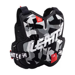 LEATT hát- és mellkasvédő - CHEST PROTECTOR 1.5 TORQUE - fekete/fehér/piros