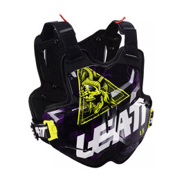 LEATT hát- és mellkasvédő - CHEST PROTECTOR 1.5 TORQUE - fekete/sárga/fehér