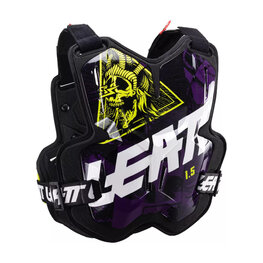 LEATT hát- és mellkasvédő - CHEST PROTECTOR 1.5 TORQUE - fekete/sárga/fehér
