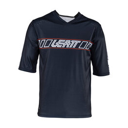 LEATT Rövid ujjú kerékpáros mez - MTB ENDURO 3.0 - fekete