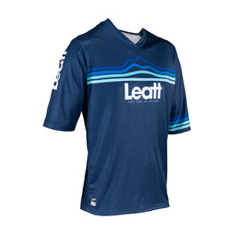 LEATT Rövid ujjú kerékpáros mez - MTB ENDURO 3.0 - kék