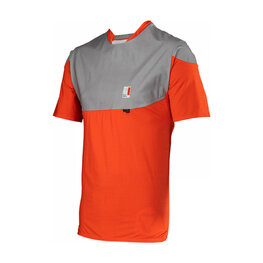 LEATT Rövid ujjú kerékpáros mez - MTB ALLMOUNTAIN 3.0 - piros/szürke