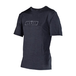 LEATT Rövid ujjú kerékpáros mez - MTB TRAIL 1.0 - fekete