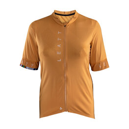 LEATT Rövid ujjú kerékpáros mez - MTB ENDURANCE 5.0 W - narancssárga