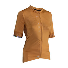 LEATT Rövid ujjú kerékpáros mez - MTB ENDURANCE 5.0 W - narancssárga