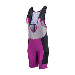 LEATT Rövid kerékpáros nadrág kantárral - BIB MTB ENDURANCE 5.0 W - lila