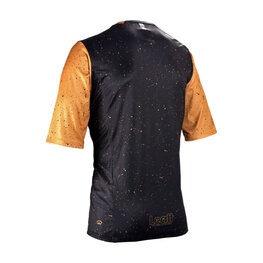 LEATT Rövid ujjú kerékpáros mez - MTB ENDURO 3.0 - fekete/barna