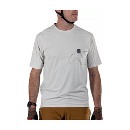 LEATT Rövid ujjú kerékpáros mez - MTB TRAIL 1.0 X-FLOW - szürke