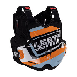 LEATT hát- és mellkasvédő - CHEST PROTECTOR TORQUE 1.5 - fekete/narancssárga