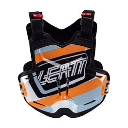 LEATT hát- és mellkasvédő - CHEST PROTECTOR TORQUE 1.5 - fekete/narancssárga