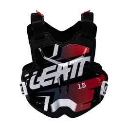 LEATT hát- és mellkasvédő - CHEST PROTECTOR TORQUE 1.5 - fekete/piros