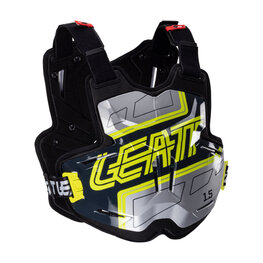 LEATT hát- és mellkasvédő - CHEST PROTECTOR TORQUE 1.5 - fekete/sárga