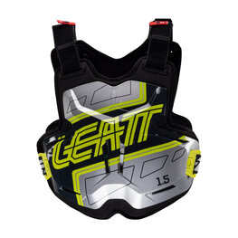 LEATT hát- és mellkasvédő - CHEST PROTECTOR TORQUE 1.5 - fekete/sárga