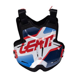 LEATT hát- és mellkasvédő - CHEST PROTECTOR TORQUE 1.5 - fekete/kék