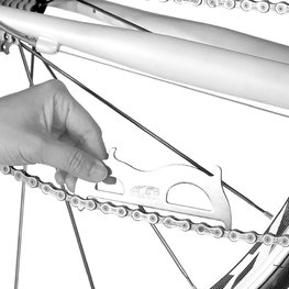 SUPER B mérő - CHAIN CHECKER/HOOK TB-3326 - ezüst