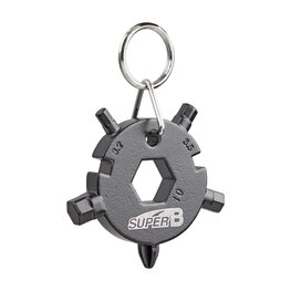 SUPER B kulcstartó - KEYCHAIN TB-FD08 - szürke