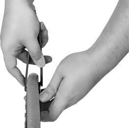 SUPER B gumileszedő szerszám - TIRE LEVER TB-TL08 - narancssárga