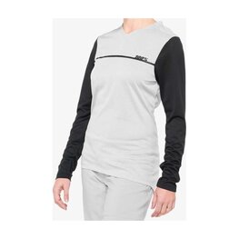 100% SPEEDLAB Hosszú ujjú kerékpáros mez nyári - RIDECAMP W - szürke/fekete